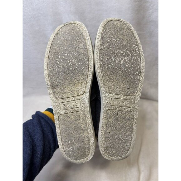 BOBS from SKECHERS Womens Memory Foam Gray Canvas Loafers Shoes Slip On Sz 7.5 - Picture 5 of 10